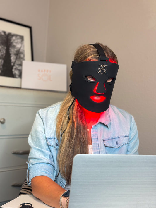Happy Sol Light Therapy Face Mask | 4-Color LED + Near-Infrared